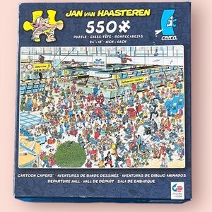CEACO Jigsaw Puzzle Cartoon Capers Jan Van Haasteren 550 Piece Airport Travel